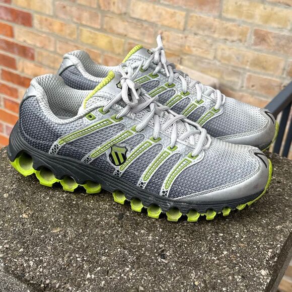 K-Swiss Tubes Run 100 Men’s Running Shoes Grey Lime Green size 9.5 - Picture 9 of 12
